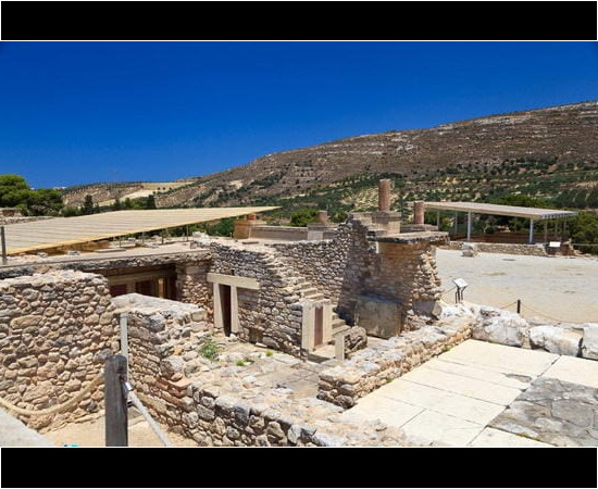 Knossos Palace in Crete. The Minoan civilization.