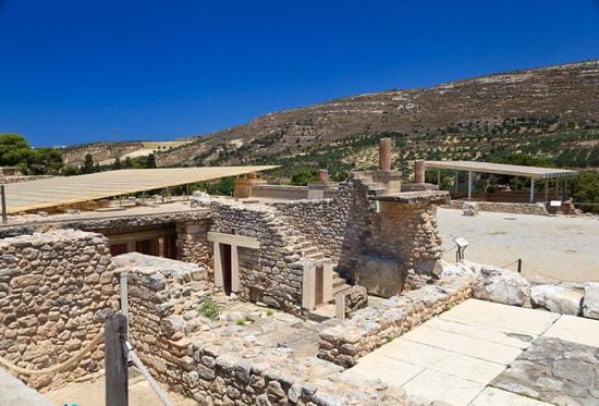 Knossos Palace in Crete. The Minoan civilization.