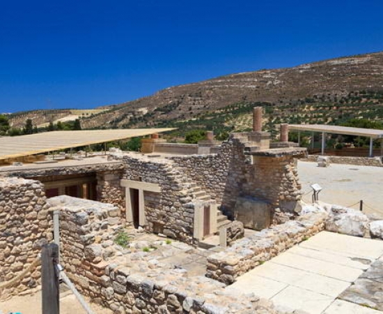 Knossos Palace in Crete. The Minoan civilization.