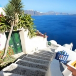 View of Santorini island