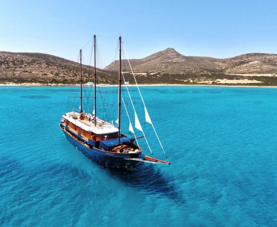 m/s Galileo. View from air.