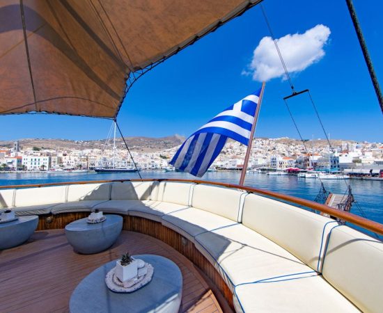 m/s Galileo. View of Syros