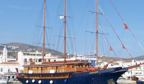 m/s Galileo in a port