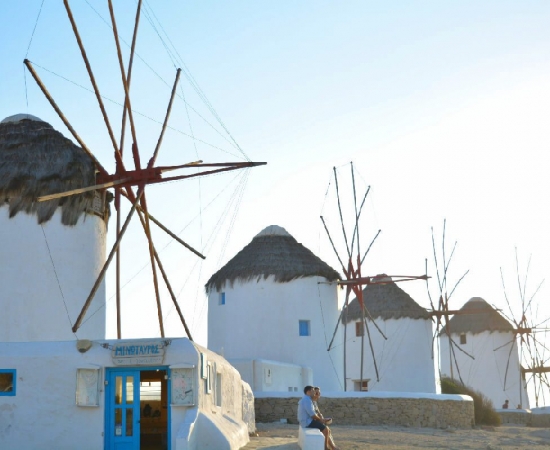 Mykonos, windmils
