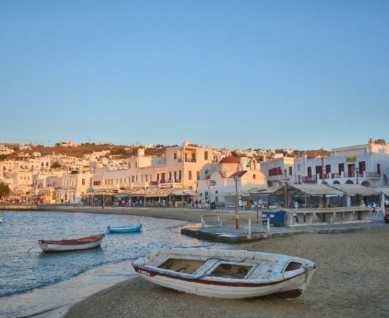 Mykonos down-town Mukonos Island, down-town old harbour