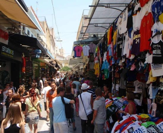 Monastiraki flea market Monastiraki flea market