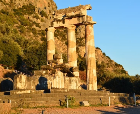 Delphi, Athena's temple