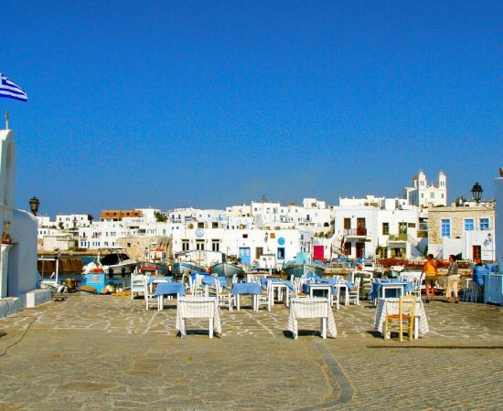 Naoussa, Paros. Naoussa port, Paros Island, the Cyclades, Greece