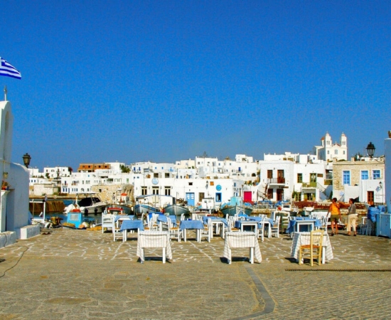 Naoussa, Paros. Naoussa port, Paros Island, the Cyclades, Greece