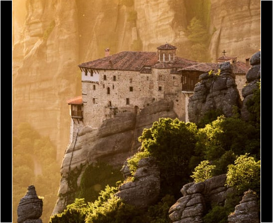 Monastery in Meteora, Greece.