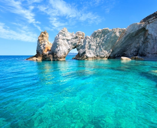 Skiathos Island, beach with turquoise waters