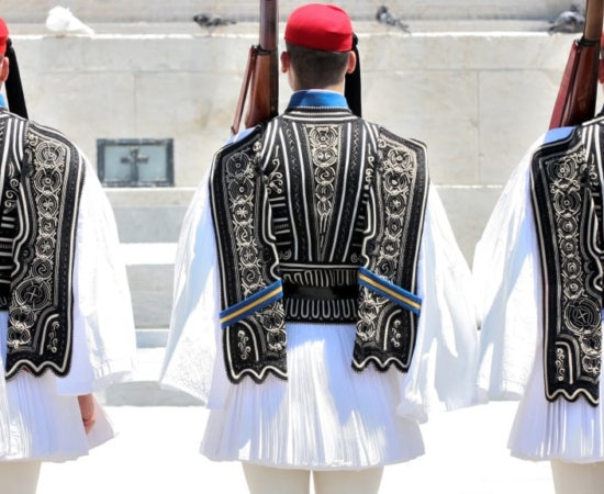 view of "Tsoliades" in Syntagma Square