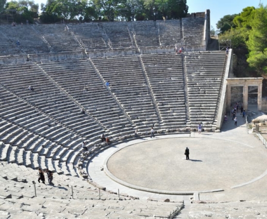 View of Ancient Epidaurus theatre