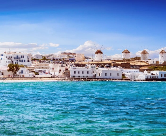 View of Mykonos down-town