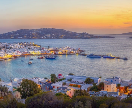 view of Mykonos down-town