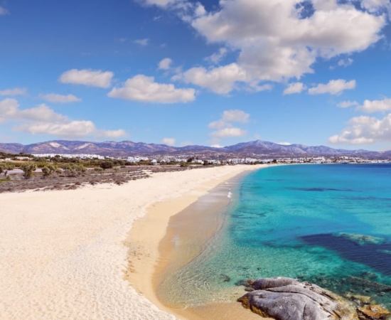 Greece, Naxos island sandy beach