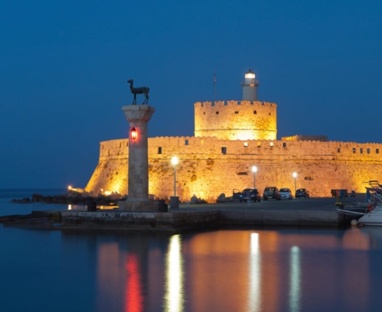 Port in Rodos (Rhodes) Island Port in Rodos (Rhodes) Island