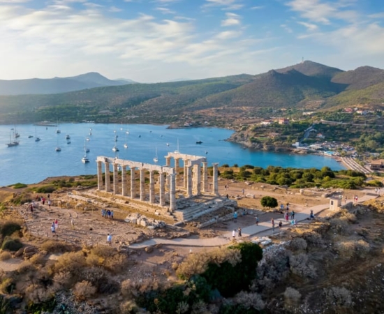 Cape Sounion air-photo Cape Sounion air-photo