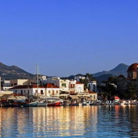 Aegina island, view of down town