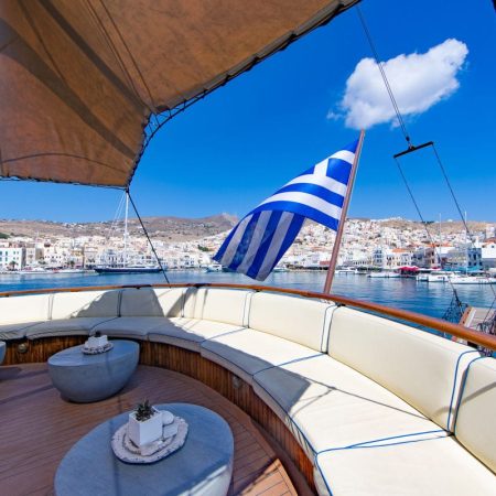 m/s Galileo. View of Syros