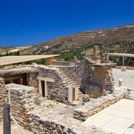 Knossos Palace in Crete. The Minoan civilization.