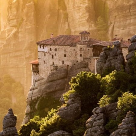 Monastery in Meteora, Greece.