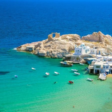 Milos Island, crystal clear waters