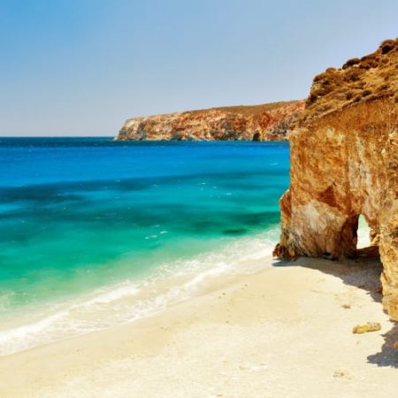 Sandy beach in Greece
